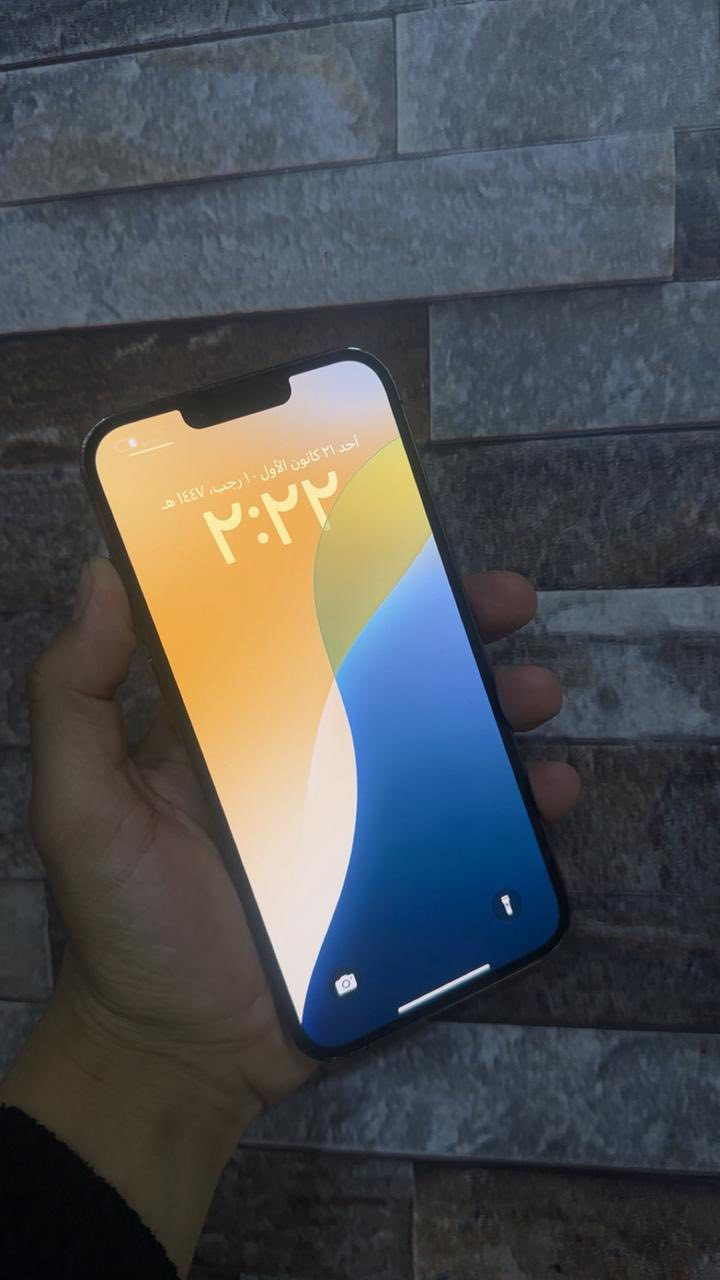 13 برو ماكس
مكفول وتر ممفتوح بطاريه 85 ذاكره128 سعر625 
بي مجال حي اور .***********
