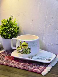 كوب رضوي • شغل يدوي • مع صحن