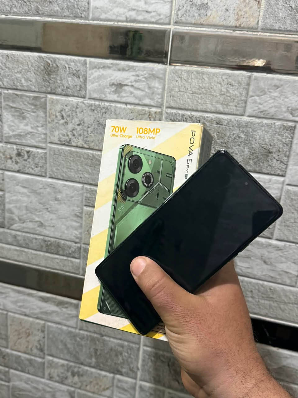 Tecno pova 6pro 5g 
مۆبایلێکی زۆر خێرا لە ئاستی خۆیا 
مۆبایلەکە وەسفی ناوێ ئەوەی شارەزایی تیا بێ ئەزانێ چۆنە 
256 گێگابایت
ڕام 12 
چیپسێت دایمنستی 6080
شەحن 70 وات فاست چارج
دوو سیم ئی سیم 
پاتری 6000 
کامێرا 108 مێگاپێکسل
تەنها جێ کەڤەری هەیە 
90 fps 
شاشە ئەمۆلید 120 هێرتززhzz
نرخی مۆبایلەکە 200 هەزارو مەجالە 
***********
Watsap+viber 📞
ئەگەر موشتەری پەیوەندی بکە خزمەتت ئەکەم السليمانية, العراق
