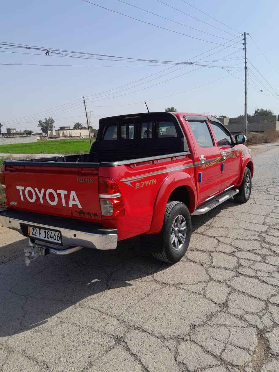 تيوتا هايلوكس كويتي ✅
فور ويل 4×4 موديل 2014 كير اوتوماتيك رقم اربيل 2027 مكفوله كفاله عامه سياره نضيفه مال جناي المكان بغداد للاستفسار عن السعر الاتصال  ***********
