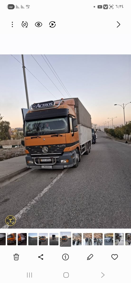 اکتروز مودیل 2003 دبل تایر سنوی جدید حتی 2029 مواسفات: تبرید بویلر محرک فلتیس
مکینە کیر اکسل بشرط  
مكان سلیمانیه. ***********
