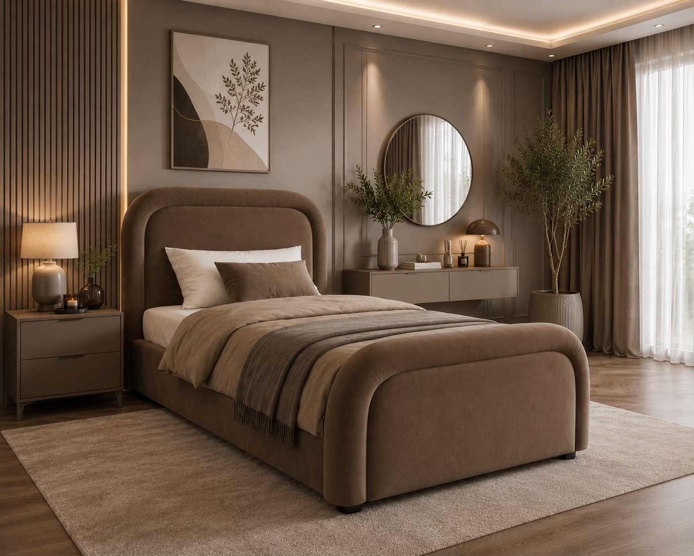 ️✨ سرير نفر مودرن ✨🛏️ أناقة عصرية ولمسات راقية تضيف لغرفتك مظهراً مميزاً وراحة استثنائية. ✔️ شغل درجة أولى ✔️ قماش خاولي فاخر ✔️ هيكل متين وعمر استخدام طويل ✔️ جميع الألوان متوفرة ✔️ تصميم مودرن يناسب مختلف الديكورات 📍 العنوان: الأعظمية - ساحة عنتر 📞 للحجز والاستفسار: *********** الصافي للأثاث… جودة تثق بها وأناقة تستحقها
