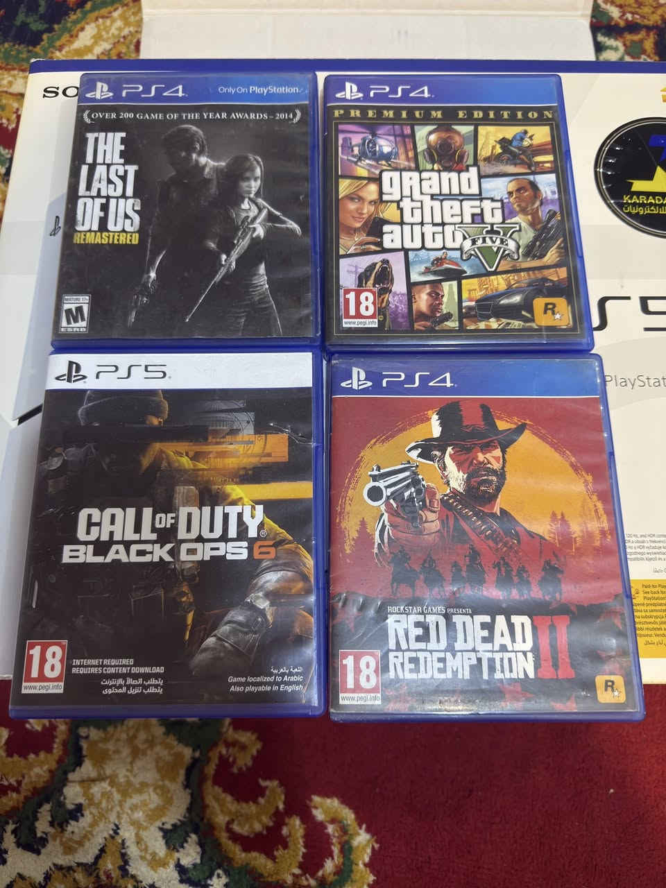 سلام عليكم بلي ستيشن5سلم مع ubs اونلاين1500  نضافه مثل ماموضح بلصور جهاز جديد بس بي جويه بلكفر مال جمره جكاره مابينه تجي تفحص براحتك وجيك ع راحتك كارتونه وغراضه كامل مكمل ويا يدتين وحده الاصليه مالته وحده اوربيه جبته ب 80 ويا ٤ اقراص بس القرص كولاوف ديوتي 60$  البلي تاركه الله يشهد مالاعب بي لان مامتفرغ 

(المكان البصره المعقل    )

السعر(725) وبي مجال حك الجيه

موجود علئ الخاص


**إذا كنت صاحب هذا الإعلان وتريد حذفه لأي سبب، رجاءا أرسل رسالة إلى الدعم الفني**