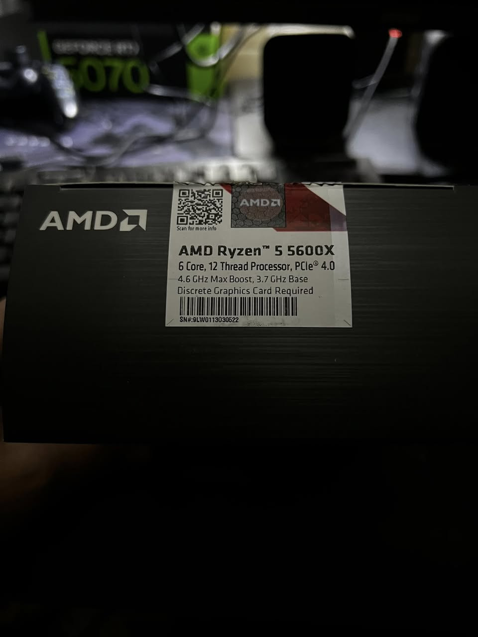 السلام عليكم
للبيع معالج R5 5600x box استخدام سنتين المعالج نضيف و بدون اي خلل غراضه كامله مثل ماموضح بالصور و المبرد مالته الاصلي غير مستخدم حتى بعده بريحه الشركه سعره 170 الف مكاني بالنجف تجيني و تاخذه


**إذا كنت صاحب هذا الإعلان وتريد حذفه لأي سبب، رجاءا أرسل رسالة إلى الدعم الفني**