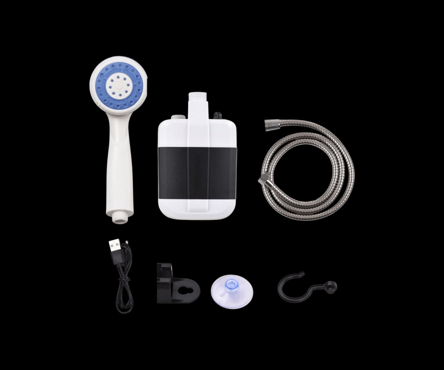 بالة دوش تخييم سفري محمول بالشحن 20 الف شامل التوصيل 🔥– للاستحمام في أي مكان!
الاستخدامات:
مثالي للاستحمام أثناء رحلات التخييم أو التخييم البحري.
مناسب لغسل الأدوات أو السيارات أو الحيوانات الأليفة.
يُستخدم لري النباتات أو في الحدائق.
مثالي للاستخدام في الشواطئ أو للمزارعين أو لتنظيف المعدات في الخارج.
المميزات:
يعمل ببطارية ليثيوم مدمجة بسعة 2000 مللي أمبير.
قابل للشحن عن طريق منفذ USB.
تدفق ماء مستمر بقوة 4 إلى 5 لتر في الدقيقة.
تصميم مضغوط وخفيف الوزن لسهولة الحمل.
زر تشغيل عملي مع مؤشر تشغيل.
خرطوم ماء بطول 1.5 متر، مرن ومتين.
رأس دوش مريح بفتحات متناسقة لضغط ماء مناسب.
يأتي مع خطاف تعليق وحامل لتثبيت الدوش.
محتويات الصندوق:
مضخة مياه كهربائية بالشحن.
رأس دوش.
خرطوم ماء طوله 1.5 متر.
كابل شحن USB.
خطاف تعليق.
قاعدة تثبيت بلاستيكية.
المواصفات الفنية:
أبعاد المنتج: 14 × 8.7 × 5.6 سم.
أبعاد العلبة: 22.5 × 13 × 15.7 سم.
البطارية: ليثيوم 2000mAh.
جهد الشحن: DC 5V.


**إذا كنت صاحب هذا الإعلان وتريد حذفه لأي سبب، رجاءا أرسل رسالة إلى الدعم الفني**