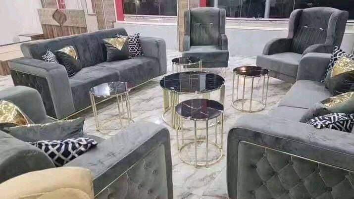 تخم 10مقعد 400
9مقعد ب375
8 مقعد 350
  7  مقعد 325
6 مقعد ب 300
  5 مقعد قنفه ثلاثيه وكراسي عدد2   275
  5 مقعد ثلاثيه وثنائيه 250 الف

مواصفات الخشب
الظهر /چام روسي 
المقعد /بلوك اسود 
الصدر /خشب مضغوط
الاسفنج / مميز 8سم 
القماش / قديفه
الرجل / حديد
واذا اختار الزبون (كتان) او (وتر بروف)
يصعد (25)
توصيل بغداد مجاني 
اطراف 15
محافظات حسب البعد
معمل 4
و


**إذا كنت صاحب هذا الإعلان وتريد حذفه لأي سبب، رجاءا أرسل رسالة إلى الدعم الفني**