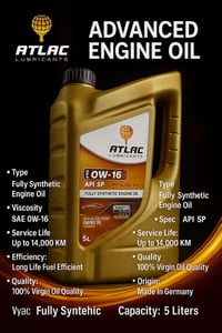 ATLAC – قوة تدوم… أداء لا يُضاهى!  اكتشف مستقبل العناية بالمحرك مع زيت...