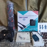 كيبل لان ٥٠م • زوج جوستك بلوتوث • ادابتير تايب سي