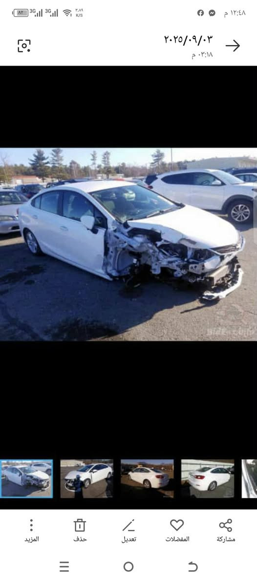 السلام عليكم شوفر كروز مديل 18وارد امريكي بيع او مراوس مكاني ذي قار رقم ذي قار  بسمي مراوس بسياره عليه اسبورتج  مهافي ضربه بسيطه سعر سيارتي 95واكو مجال ***********
