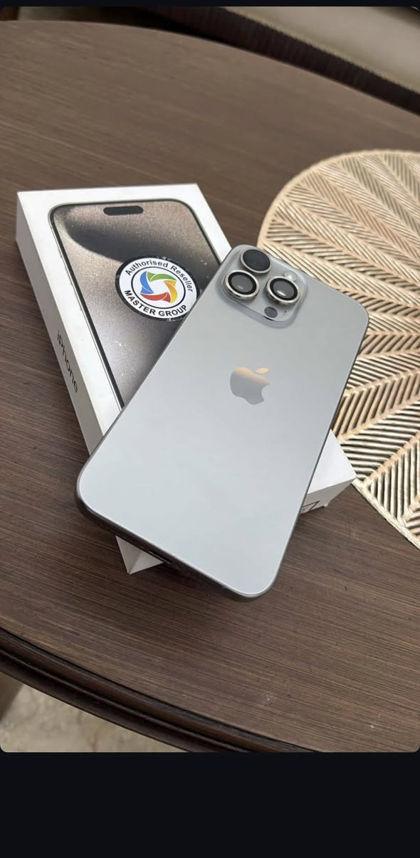 سلام عليكم ايفون15برو ماكس كامل ملحقات چهـاز نضيف جدا بطاريهـه 91 مابي ولا شخط جهـاز نضيف كلش
السعر مليون و25وبي مجال بسيط
مكاني بغداد الشعب 
***********
