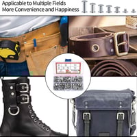 علبة ٩٠ سيت • براغي وصامولات • حزام جلد