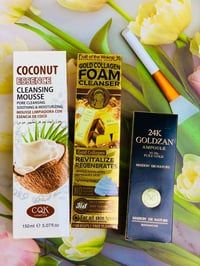 مجموعة عناية • غسول جوز الهند • أمبول ذهب 24K