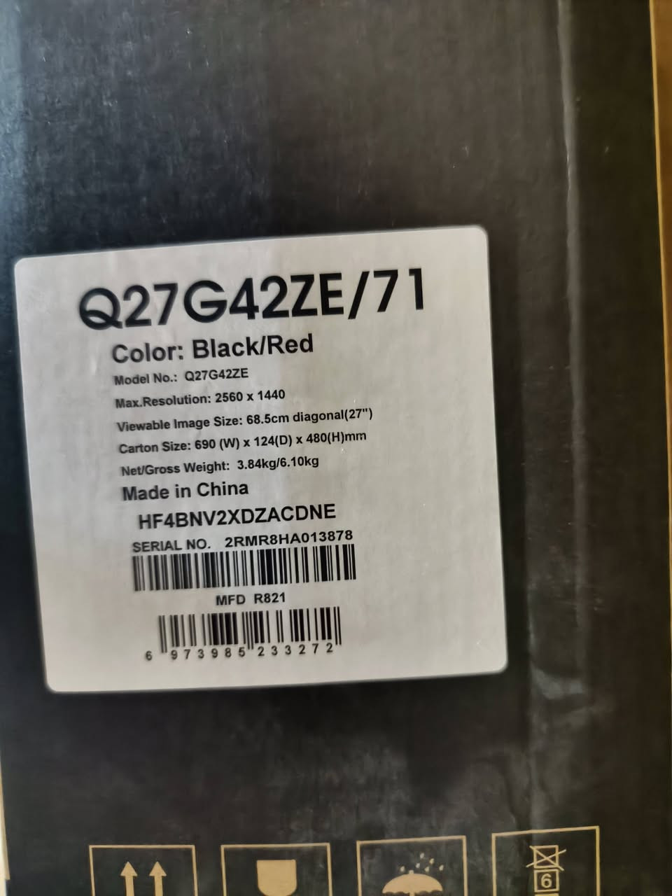 الكيس c712 WHITE
الباور سبلاي SPU SEGOTEP GM750w +80 FULL MODULAR GOLD white

المذربورد لوحات الام M.B B650M

المعالج CPU Ryzen 5 7500F

الرام RAM CORSAIR  DDR5 VENGEANCE 32GB 16×2 6000

 التخزين ADDLINK S85 1TB-M.2 2280 GEN4×4 NVME UP to R 6000 W5400

مبرد مائي CPU COOLER GAMDIAS CHIONE E4-240 WH 

كرت شاشة VGA ZOTAC RTX 5070 SOLID 12G

الشاشة LED AOC Q27G42ZE/71 2k FAST IPS 260HZ 0.3MS 

 جوستك MANBA 

سماعات Kisonli

باد عدد 2

ماوس بلوتوث (كرت شاشة ضمان مالته 3 سنوات وكل الي ذكرته موجوده الكارتونه مالته ( سعرها 3 مليون وبيه مجال مكاني ميسان  رقمي واتساب ***********
