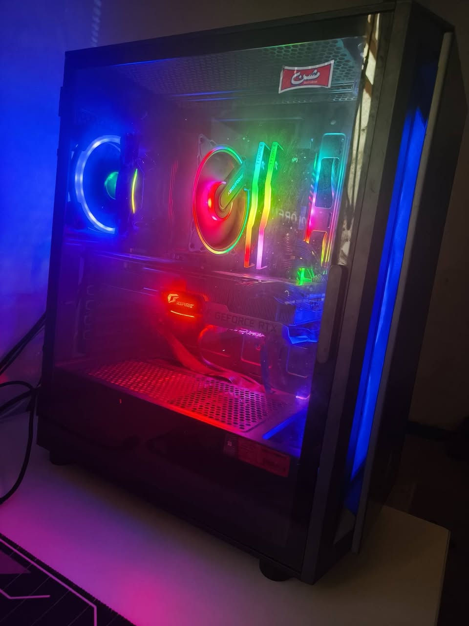 جمعة مباركة 💙 💚❤️
كيس فقط للبيع وسعر مناسب بالعافيه ع الي يخاذها ♥️
Ryzen 5 5600x
Ram TForce 16gb 3600 rgb
M.b Colorful B550M GAMING PRO
4 سلوتات رام ويدعم Argb
Cooler Abkocore هوائي مروحتين rgb
RTX 3070 Ti 8gb Colorful Igame ضخم Rgb
M.2 Micron 512gb gen 4
Hard wd 1tb blue
Psu Segotep 850w
Case Segotep mid touer 3 fan rgb

التجميعه كلش نظيفة ومضمونه من كل شي بدون كراتين سعرها قفل مليووون مكاني بغداد الحرية متوفر توصيل ***********
