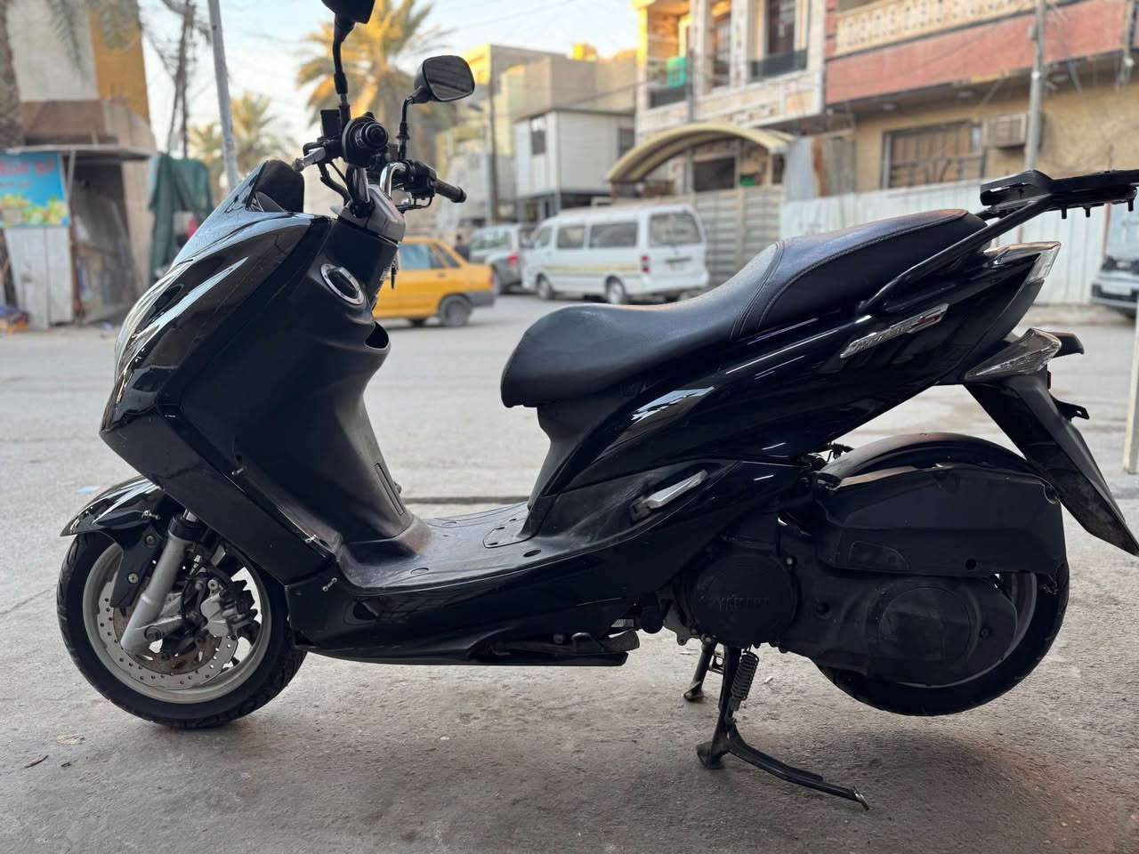 دراجه ياماها ماجستا S ياباني اصلي قبغ نفخ استاند حساس خطين سكليتر فول مواصفات نازله من معرض القبطان ممشى الدراجه 33 الف حجم المحرك 155 CC تبريد راديتر لايت امامي زنون عدسه اصلي بلادي سعره 150$دولار دهن امزويل بانزين محسن العنوان بغداد حي القاهره *********** 🌺
الدراجه منزلها 14 ورقه والمكاتبه موجوده 
اني ابيع 10 ورقات والشراي يدلل بغداد, العراق
