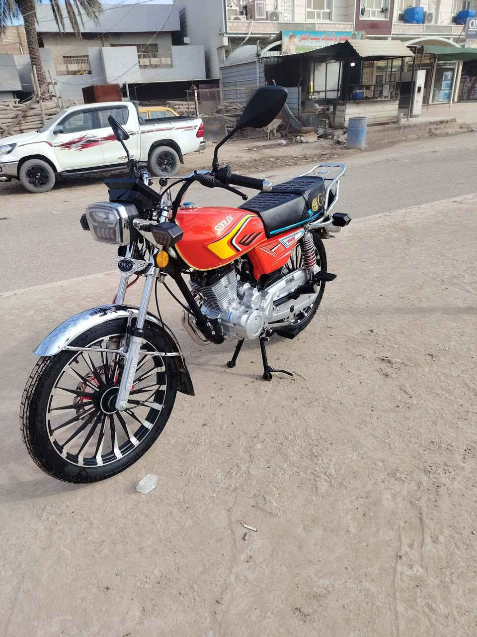 سلام عليكم 💞دراجة سيفان ختم سولنك الأصلي موديل 2025  دراجة زيرو ماشية ١٦٠ فقط👌👌 عل سحك بعدها تشغيل بصمة عن بعد اي نقص مابيها فول نظافة خير من الله دراجة استخدام شي كلش قليل سعرها 800وبيها مجال للشراي أوراق كاملة شراي يتصل على رقم ويدلل☎️☎️ *********** مكاني ديالى بعقوبة ⁉️ @الجميع
