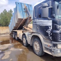 سياره رافعه حاويات جديد تعمل بلديه الرشيد هيه اوشغله اوتريد بدون شغل  ...