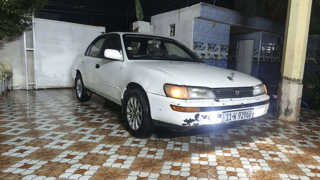 السلام عليكم
متاح كورلا موديل 96 سياره جاهزه ترايك وين متريد مكينه وكير مكفولات تخم تاير جديد باتري جديد صدر امامي وخلفي نضيف رقم بغداد الدولي تحويل شوكت مايعجبك سنويه ل 28 سياره مال جناي خير وبركه  كهربائيات شغاله السياره ديالئ المقداديه السعر  46 ورقه وبيها مجال قليل للشراي وميتعبني للستفسار ***********
