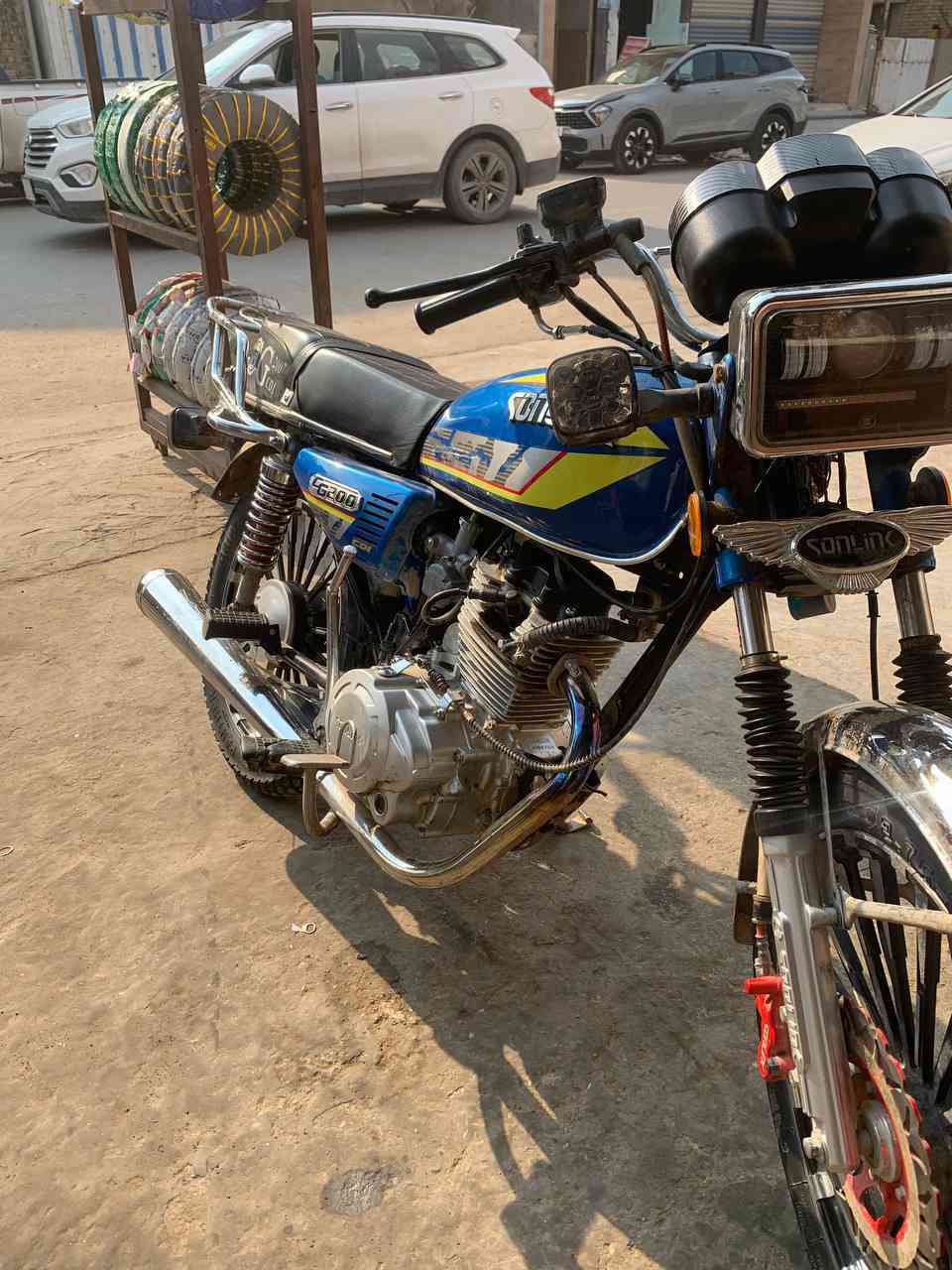 السلام عليكم دراجه سونك موديل 25 
دراجه شغاله نكره بيهه خيط تبخير ***********
