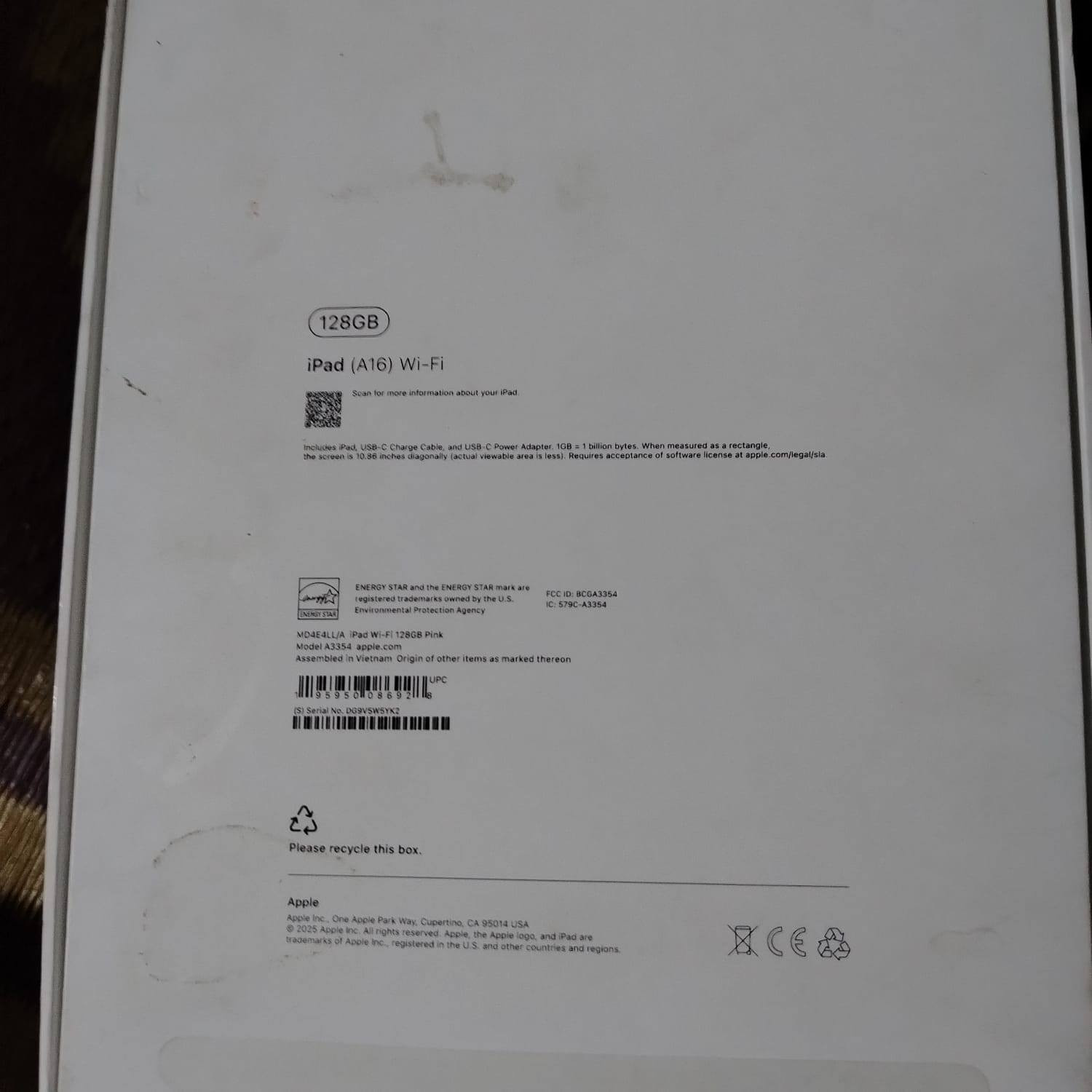 ايباد 11(16A).  128g ✅
مستعمل ✅
بطارية 95✅
مع باكيته✅
 350 قفل ✅
تواصل:  ***********✅
