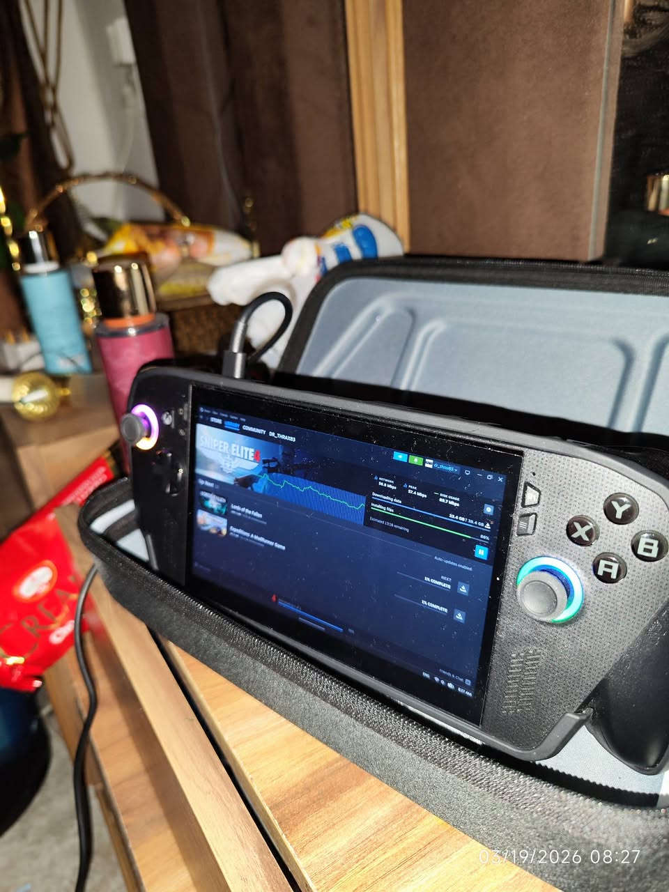 ROG ALLY XBOX X 
للبيع جهاز نظيف جدا استعمال اقل الشهر بطارية 100% 
عليها لصقة شاشة ضد الكسر وكفر حماية وجنطة وكلهن من شركة جوساك 
المواصفات  معروفة تكدر تطلعها بالنت وتشوف اداء الجهاز
السعر مليون و250 الف قفل 
معالج AMD Z2 EXTREME 
RAM 24GB 8000MHZ
هارد NVME 1TB 
نزلت تحديثات هواية على الجهاز صارت بمثابة pc متنقل
اضافة الى تحديث ال Super resolution  من مايكروسوفت وتحديث FSR 4.5 من AMD
وتكدرون تتأكون من التحديثات من النت ومن مواقع اسوس  واكس بوكس ومن اليوتيوب 
التواصل *********** وتساب
سعر الجديد مليون و600 الف بدون جنطة ولا لاصق ولا كفر
هذا اعلى فئة من اجهزة الالعاب المحمولة لسنة 2026 والتحديثات مستمرة لسنوات 
قبل متفكر تراسل ادخل على اليوتيوب وشوف المراجعات الحديثة بعد التحديثات للجهاز العربية والاجنبية شوف يفيدك لو لا مجرد نصيحة
