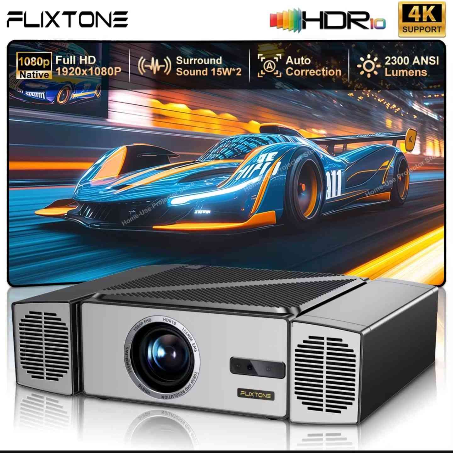 البروجيكتور) من ماركة FLIXTONE:
المواصفات التقنية والعرض
​الدقة الأصلية (Native Resolution): دقة 1080p Full HD حقيقية (1920 \times 1080 بكسل).
نظام اندرويد حديث يوتيوب سوق بلي
حجم الصوره 300 انج تقريبا ٦ متر 
​دعم المحتوى: يدعم تشغيل محتوى بجودة 4K (4K Support).
​السطوع: قوة إضاءة تصل إلى 2300 ANSI ، مما يعني وضوحاً جيداً حتى في الإضاءة المتوسطة او العاليه 
​تقنية الألوان: يدعم تقنية HDR10 لتحسين التباين وعمق الألوان.
​الصوت والمميزات الذكية
​نظام الصوت: يحتوي على سماعات مدمجة بنظام Surround Sound بقدرة 15 واط × 2، مما يوفر صوتاً محيطياً قوياً.
​التعديل التلقائي (Auto Correction): يدعم ميزة التصحيح التلقائي للصورة (الكيستون)، مما يسهل ضبط زوايا العرض دون عناء يدوي.
​العدسة: عدسة بقياس 155 مم مع حساسات أمامية بجانب العدسة للمساعدة في التركيز والتصحيح التلقائي.
​التصميم
​يتميز بتصميم عصري باللون  الفضي مع وجود فتحات تهوية كبيرة على الجوانب لضمان تبريد الجهاز أثناء التشغيل الطويل.


**إذا كنت صاحب هذا الإعلان وتريد حذفه لأي سبب، رجاءا أرسل رسالة إلى الدعم الفني**