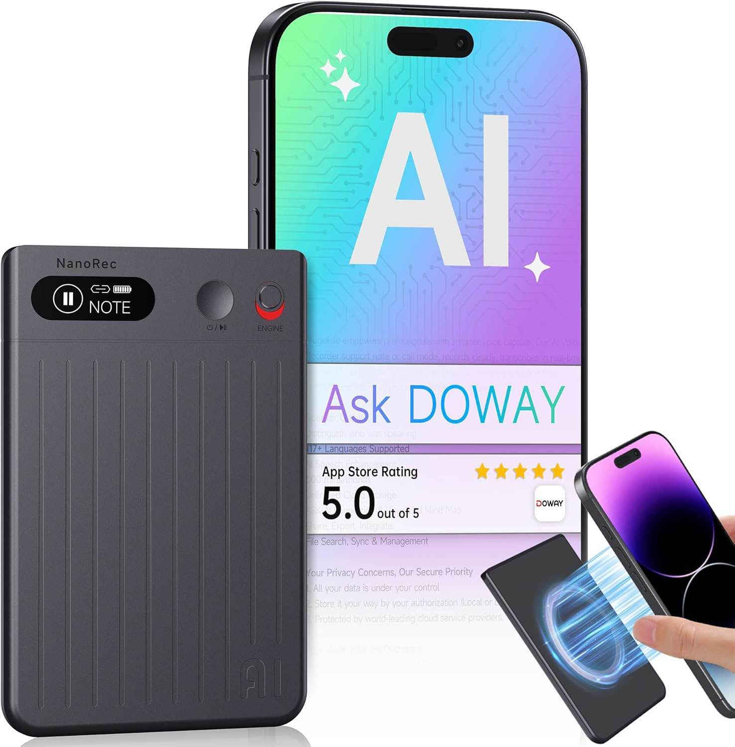 DOWAY NanoRec – AI Voice Recorder

🔹 السعة: 64GB – تخزين حتى 520 ساعة 💾
🔹 البطارية: حتى 73 ساعة تسجيل متواصل 🔋
🔹 الاتصال: Bluetooth 5.4 + USB-C ⚡
🔹 الذكاء الاصطناعي: تحويل الصوت إلى نص مع دعم 118 لغة 🌍
🔹 الميكروفون: AI Noise Cancellation لعزل الضوضاء وتسجيل أوضح 🎧
🔹 المزايا: تلخيص ذكي + تمييز المتحدثين + نسخ سحابي ☁️
🔹 التوافق: Android / iPhone / PC / Mac
🔹 التصميم: صغير وخفيف مع Magnetic Clip للتثبيت السريع

💡 مسجل ذكي عملي للاجتماعات والمحاضرات مع ميزات AI متقدمة وتسجيل طويل.

السعر :120 الف
خدمة توصيل 🚚 لكافة أنحاء العراق 🇮🇶 بغداد, العراق


**إذا كنت صاحب هذا الإعلان وتريد حذفه لأي سبب، رجاءا أرسل رسالة إلى الدعم الفني**