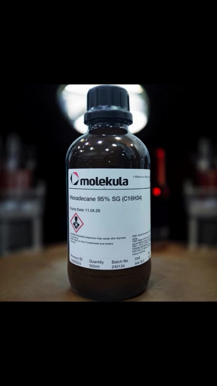 🔬 متوفر الآن لدى شركة هايدرو فاب للتجارة العامة والمواد الكيميائية

 #هكساديكان (Hexadecane) بتركيز 95%
مادة كيميائية عالية النقاوة تستخدم في المختبرات والأبحاث العلمية والتطبيقات الصناعية.

📌 الاسم العلمي: C₁₆H₃₄
📦 الكمية: 500 مل
📅 تاريخ الانتهاء: 11.04.2029

جودة موثوقة، تخزين آمن، وتسليم سريع حسب الطلب إلى جميع المحافظات العراقية 

 #العنوان: أربيل - طريق مخمور
📞 للتواصل واتس اب:
***********
***********

#هايدرو_فاب #HPMC #مواد_إنشائية #منظفات #بناء #مقاولات #غذائية_Hydro_Fab
