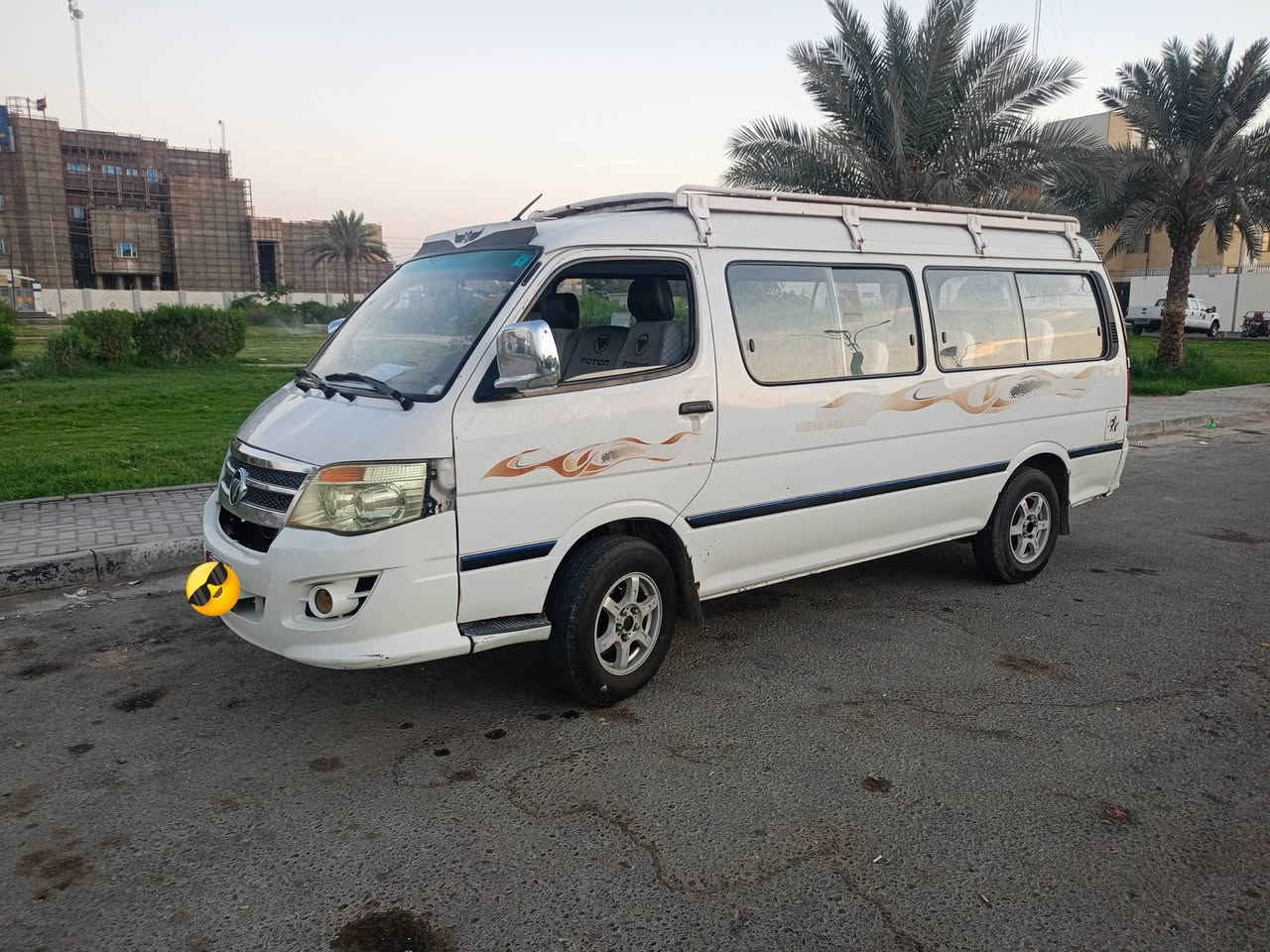 فوتون موديل 2014 بأسمي رقم انكليزي مصفره هيئه وغرامات للبيع السعر 76 
*********** مكاني كربلاء
