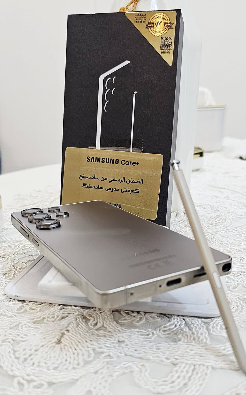 سلام عليكم 
جهاز S25 Utra الترا تيتانيوم
الذاكره 256 العشوائية 12 معالج سناب دراكون 
شرق اوسط الاصلي ضمان الوكالة عين الفهد دبل سيم كارت
السعر مليون او 130 بغداد م الصدر الهاتف ***********
