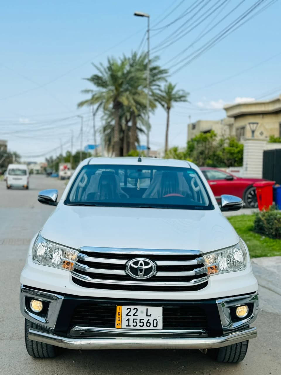 السلام عليكم للبيع بيكم هايلكس 2019
رقم اربيل بسمي هزه فحص جديد 
خليجي كويتي مكفول كفاله عامه 

معروضه 258 وبيها مجال 

رقم الهاتف ***********

مواصفات فول 1/1 
شاشه جبيره + كاربلاي 
كشنات حار بارد 
حساسات أمامي 
حساسات خلفي 
كامره خلفيه 
تحكمات ستيرن 
مثبت سرعه 
اشاير مري 
مانع تزحلق 
فور ويل 4+4
مودات سياقه ايكو 
تخم تاير جديد 
تبريد ثلج 
ماشيه 40 km على فحص على ايدي سياره
