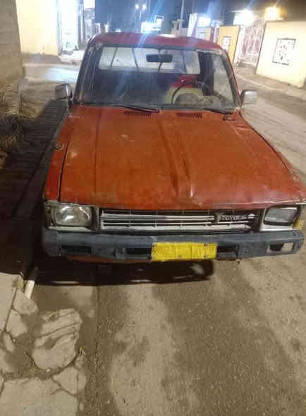 بيكم تيوتا ٨٢
رقم صلاح الدين اصفر
سنويه منتهيه بل ٢٠١٧
شرط التحويل او الوكاله واذا تحويل بعد افضل

محرك مجفت جديد شرط وكرنك مبدل جديد

كابريتر جديد صارله اقل من شهر من شديتها

لايتات شغاله 

بدي مغلف حديد جديد

زوج تايرات اماميه جديده 

السياره مشتغله واروح واجي بيها ومكضيه شغلي بدون اي عوائق او عطلات
شاصي بي شوي خياس و مصلح تصليح درجه اولى 

الكير مالتها يفلت عل نمره ثالث 

الصور كدامك والك الفحص ...... الك مني تحويل وبصمه 

السعر مليونين وبيها مجال شي قليل

العنوان حديثه بروانه 

للإستفسار المراسله على الخاص او الاتصال على الرقم 
***********
