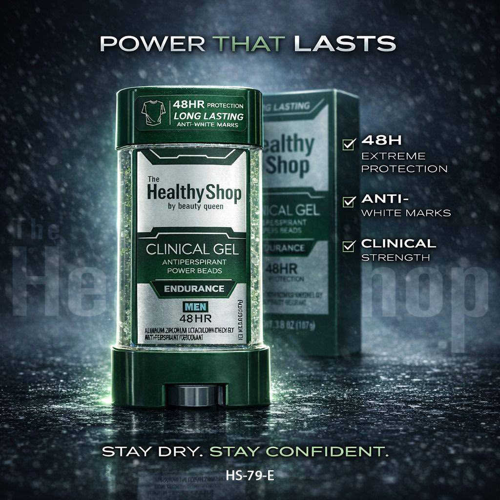 جل مانع التعرق الرجالي من هيلثي شوب (Healthy Shop Clinical Gel) 

هو منتج طبي مصمم لتوفير حماية مكثفة تدوم حتى 48 ساعة. يتميز بتركيبة جل سريعة الامتصاص ولا تترك أثراً دهنياً أو بقعاً على الملابس. 

تأتي المجموعة الرجالية بأربعة أنواع (ألوان) رئيسية، 
يختص كل منها برائحة وطابع معين: 

اللون الأزرق (Ice Wave): يمنح إحساساً عالياً بالبرودة والانتعاش، وهو مثالي للأجواء الحارة.
اللون الرصاصي/الفضي (Sport Rush): مخصص للنشاطات البدنية والرياضية، حيث يوفر طاقة وحماية قوية من الرطوبة.
اللون الأسود (Storm Chaser): يتميز برائحة قوية تمنح ثقة عالية تدوم طويلاً.
اللون الكحلي/الغامق (Twilight Woodland): يقدم عطراً غامضاً وجذاباً يناسب الاستخدامات المسائية. 

أهم المميزات والفوائد:
تفتيح البشرة: يحتوي الجل على مواد تعمل على تفتيح وتبييض منطقة الإبط تدريجياً.
خالٍ من الكحول: تركيبة لطيفة تناسب البشرة الحساسة ولا تسبب تهيجاً.
حماية كلينيكال (Clinical): تركيبة قوية مصممة للتحكم في التعرق الشديد والروائح الكريهة بفعالية.
جفاف سريع: بفضل قوام الجل، فإنه يجف فوراً بعد الاستخدام، مما يمنع الشعور بالالتصاق.

سعر 7،000 
عنوان بغداد اركية وفاضل شارع المسبح العام
توصيل داخل المنطقة مجاناً بغداد والمحافظات 5
للحجز والاستفسار مراسلة الصفحة لو الرقم ***********
