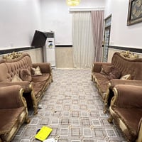 طقم تركي أبو التاج • ٢ قنفات ٤ كراسي • يكفي ١٠ نفرات