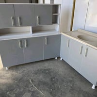 كاونتر خشبmdf قياس متر ونص وسنك متر و20 مرمر سعر 260 الف