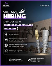 Job Vacancy: District Sales Manager – Baghdad Company: Ahwar Scientifi...