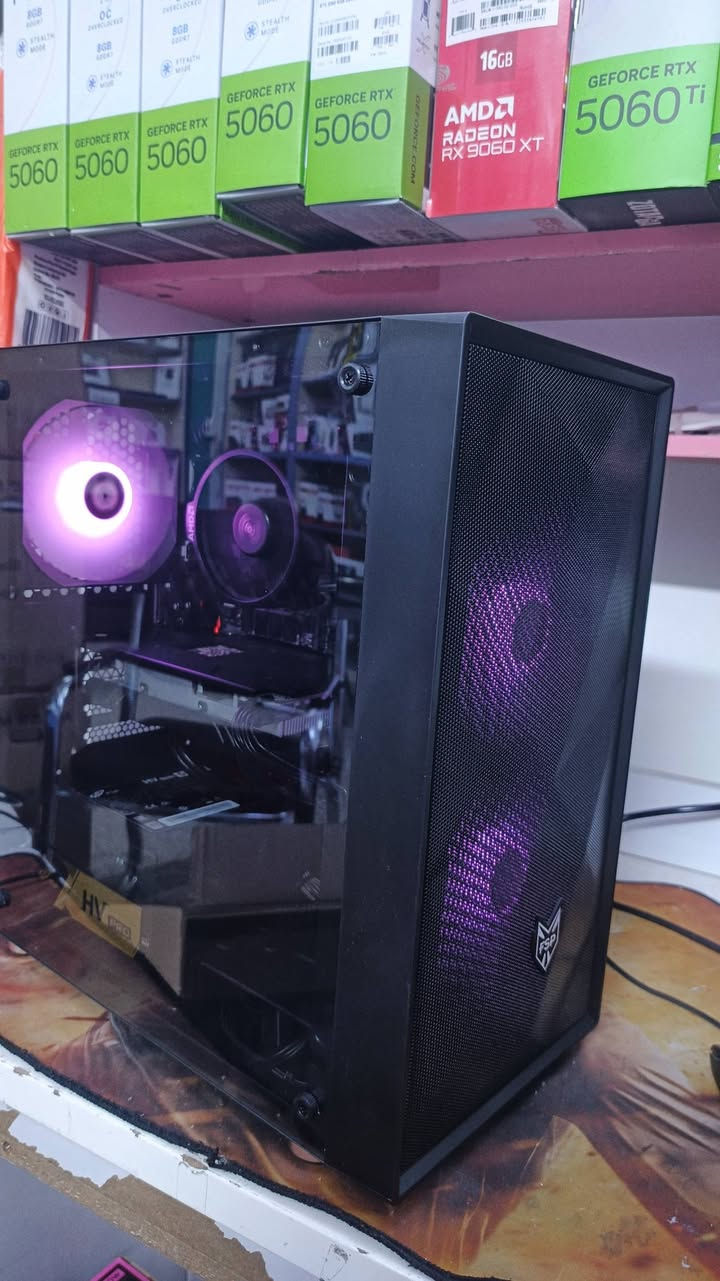 السلام عليكم
تجميعا مستعمل
ضمان 10 يوم
RYZEN5 4500
MB B450 
RAM 16 3200HZ
RX 580 8GB
M.2 SSD 256 GB
PSU 550 FSP
CASE 3FAN FSP
السعر 560 الف
متوفر توصيل
***********
مكتب m.k للحاسبات
