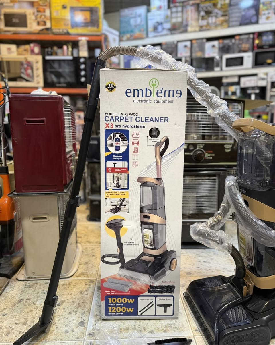 آخر إصدار موديل ٢٠٢٦
الاصدار الجديد بالبخار
مكنسة غسل وتنشيف وكنس ومسح من ماركة امبليوم الالمانيه...الجيل الجديد 💟💟
✅✅
✅تعمل على غسل السجاد و تصل الفرشاة فيه حتى على السجاد ذو الشعرة القصيرة والكاربت ✅.
✅غسل وفرك اطقم القنفات والستائر ومقاعد السيارات ✅.مع
 وجود مع كل مكنسه علبة سائل تنظيف...
 ✅تجفيف فوري عن طريق هيتر حراري قوي جداً يعمل على تجفيف السجاد والستائر وطقم القنفات✅ . 
 ✅الغسل والفرك مع تدفق الماء...
مع عملية سحب ماء الغسيل بنفس الوقت...
✅غسل الارضيات والسيراميك والمرمر وكذلك تعمل على تجفيفها فورياً✅...
 ✅الفرشاة يمكن فكها وتبديلها✅ .
✅تعمل بقدرة 1200 واط  

توجد خدمه توصيل 
للحجز مراسله الصفحه او الاتصال
🌹مدينه ألعاب المدهش مجاور مطعم ابو صفاء تحت جسر العبور المعلق ***********🌸
