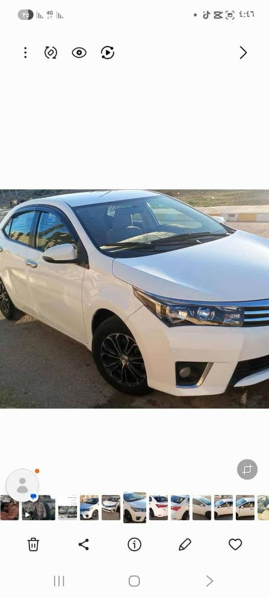 السلام عليكم 
كورلا موديل 15 مكفول كفاله عامه  سونار موجود بل 
محرك 2000 دوش  كير محرك تبريد مكينه كفاله عامه 
تخم تاير شواصي مكفولات بلادي 
سعار 145بي مجال شي بسيط 
العنوان بغداد حي النصر 
نتصل وتدلل مكلف بل نشر تدلل 
***********
