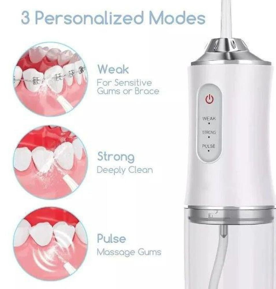 جهاز خيط مائي محمول لتنظيف الأسنان (Portable Oral Irrigator). 
يستخدم ضغط الماء لإزالة بقايا الطعام والبلاك من بين الأسنان وتحت اللثة. 
يحتوي على 3 أوضاع للتنظيف: لطيف (Soft)، عادي (Normal)، ونبضي (Pulse). 
تصميم محمول وخفيف الوزن، مما يجعله مناسبًا للسفر والاستخدام اليومي. 
يساعد في العناية بتقويم الأسنان والتركيبات السنية.


**إذا كنت صاحب هذا الإعلان وتريد حذفه لأي سبب، رجاءا أرسل رسالة إلى الدعم الفني**