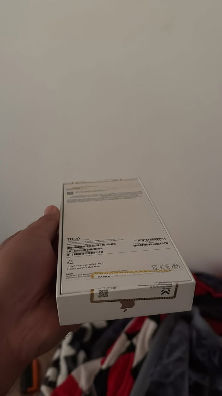 السلام عليكم ايفون 16 بروماكس نضافه %100 بطارية
%100 تك سيم نموذج

شرق اوسط MYWJ3AE/A غراضه كامله ضمان ماستر سنتين الى شهر 4-2027 نضيف جداً جداً السعر الشراي يتصل *********** ضمان ماستر اغلى من باقي الفائات الي مايعرف بهل شي الموقع م الموصل مشحون 210 مره

ايفون 16pro max 

ذكرته 256 

بطاريته 100‎%‎ عدد دورات شحن 210 مره 

ضمان ماستر عربي 

لونه مميز صحراوي ممتاز 💯❤️‍🔥

ملحقاته كامله 

جهاز تاخذه عل فحص بشرط 

جهاز نظافته 💯❤️‍🔥🔥

جهاز اخو جديد 

جهاز مكفول كفاله عامه 

أنطيك بي ضمان اربع ايام اي شكال بي ترجعه 

مكاني الموصل  

تفاصيل اكثر تصال عل رقم تالي او واتساب  

‭***********
