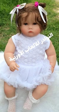 دمية سيلكون • ٦٠سم • شعر طبيعي