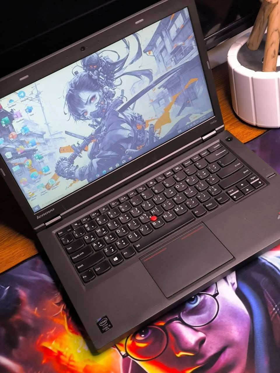 للبيع لابتوب Lenovo ThinkPad T440p
جهاز عملي ومتين، مناسب للدراسة والشغل اليومي 
💻 المواصفات:
المعالج: Intel Core i5 الجيل الرابع
الرام: 8GB
الخزن: 128GB SSD سريع
كرت شاشة منفصل: NVIDIA GeForce GT 730M (1GB)
كرت شاشة داخلي: Intel HD Graphics (2GB)
الشاشة: 14 إنج 
السعر:  210 الف مع التوصيل


**إذا كنت صاحب هذا الإعلان وتريد حذفه لأي سبب، رجاءا أرسل رسالة إلى الدعم الفني**