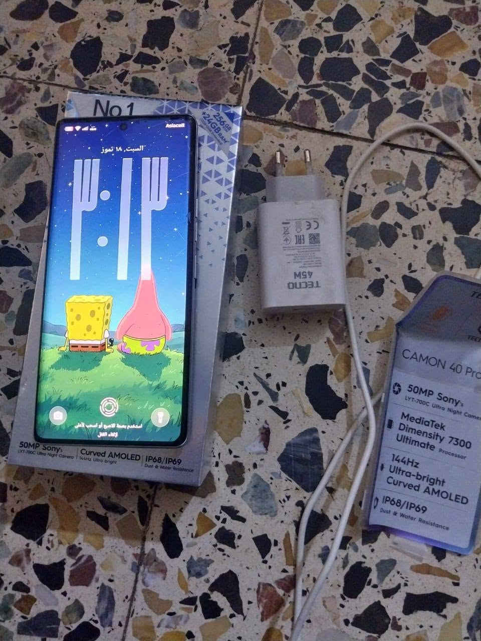 السلام عليكم
جهاز تكنو كامون 40برو 5g
‏شاشة 6.78 اموليد 144Hz
‏معالج Dimensity 7300
‏رام 12+12 ذاكرة 256
‏كاميرا رئيسية 50MP
‏كاميرا سيلفي 50M
‏بطارية 5200 
يدعم 90 فريم ببجي باقي الالعاب 120 فريم
‏ستريو - بصمة - NFC - IR -
جهاز مكفول عام مستخدم فقط ٣اسابيع
الاستفسار *********** مكاني بغداد جسر ديالى
