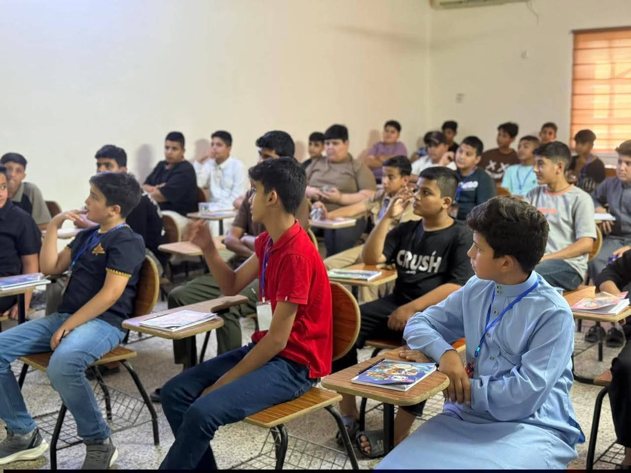 حثو ابنائكم على القرأن لا تفوتون دورة القرأن جزاكم الله خير الجزاء...حسينيه الرسول  خلف البداله
