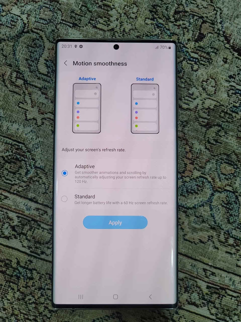 Note 20 ultra 
2دووسیمکارت. 
ڕام 12.
256گێگا.
موبایلەکە پاک ماوەتەوەو هیچ دووبارەیەکوو تەبعی شاشەیی نیە بەزامانیی 3 ڕۆژ.
نرخی 215$ دۆلارە.
شوێن سلێمانی بەگرەجۆ.
.ژ.م. ***********. السليمانية, العراق
