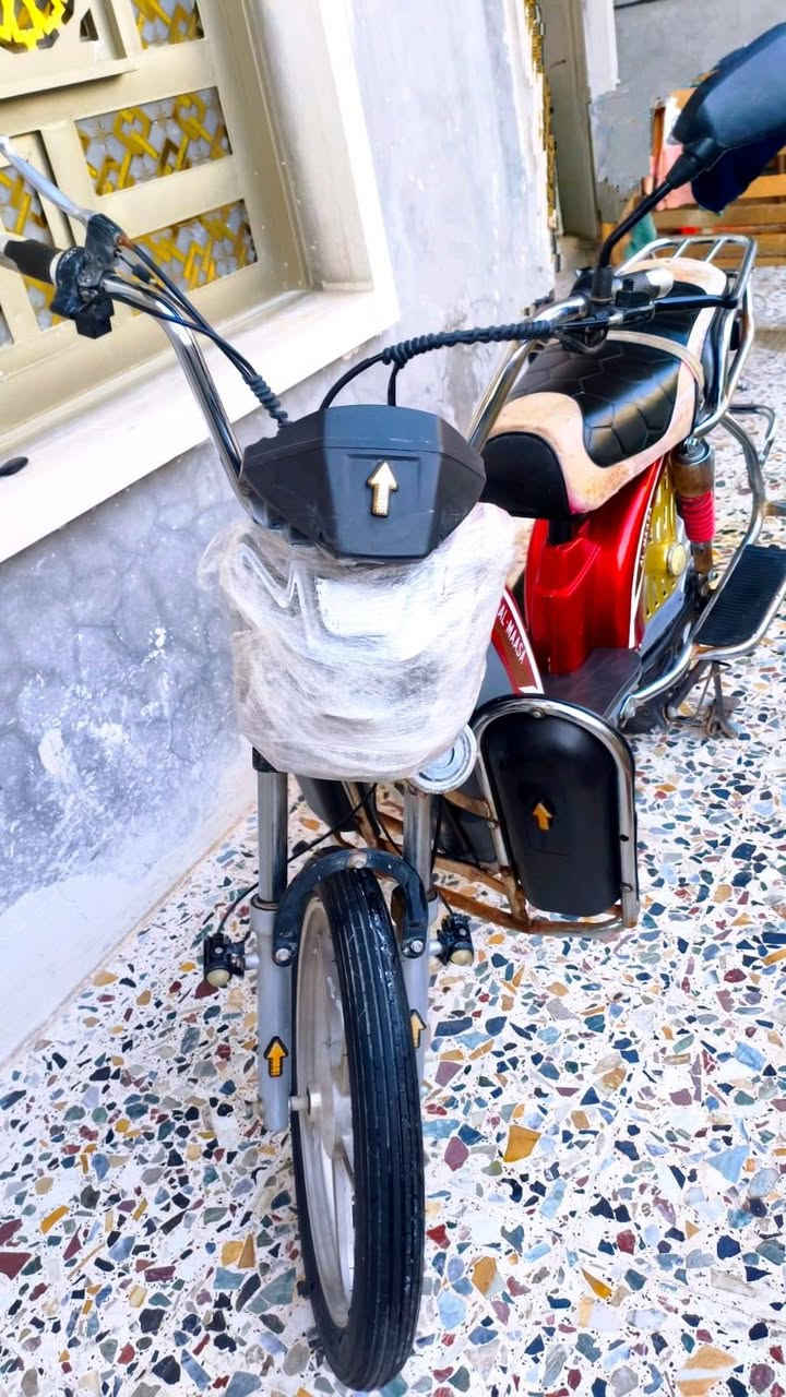 دراجة شحن الماسه  6 بطاريات
موديل/2023
البطاريات على الفحص
شغاله على الفحص
السعر 325 وبي مجال  
*********** 
مكاني الفلوجة
Abdulrahman Buraq Ibrahim
