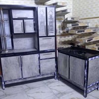 كاونتر المنيوم ٣ قطع • سنك مرمر • مدينة الصدر