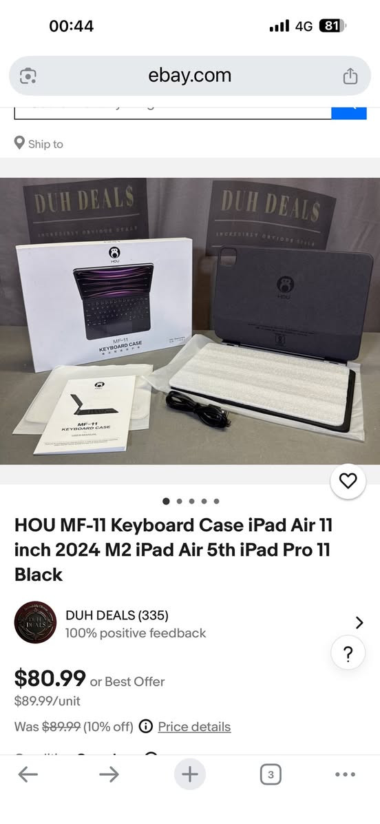 Magic Keyboard 11 inch (HOU MF 11)
Magic Keyboard 11 inch (HOU MF 11)
ماجيك كيبورد ١١ انش نوعيه ممتازه شوف كم ثمنه ع موقع ايبيه وانا حاطلك كم ثمنه بالموقع موضح بالصور ٩٠ دينار يعني رح اوفر عليك النص ورح اوضحلك شو بدعم ايبادات 
: آيبادات قياس ١١ انش مثل آيباد اير m2 و ايباد اير الجيل الخامس … نوعيه ممتازة وأداء رائع للبيع فقط ب ٥٥ شامل التوصيل لاي مكان


**إذا كنت صاحب هذا الإعلان وتريد حذفه لأي سبب، رجاءا أرسل رسالة إلى الدعم الفني**