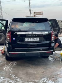 تاهو موديل 2024 كفاله عامه  رقم بصره انكليزي  فول مواصفات شاشه رادارات...